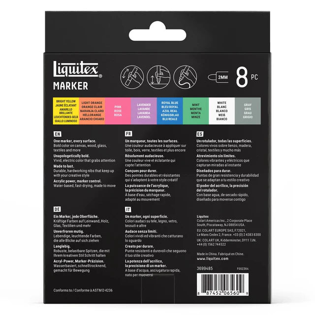 Liquitex Marker Set - Dreamscape (8 x 2mm)