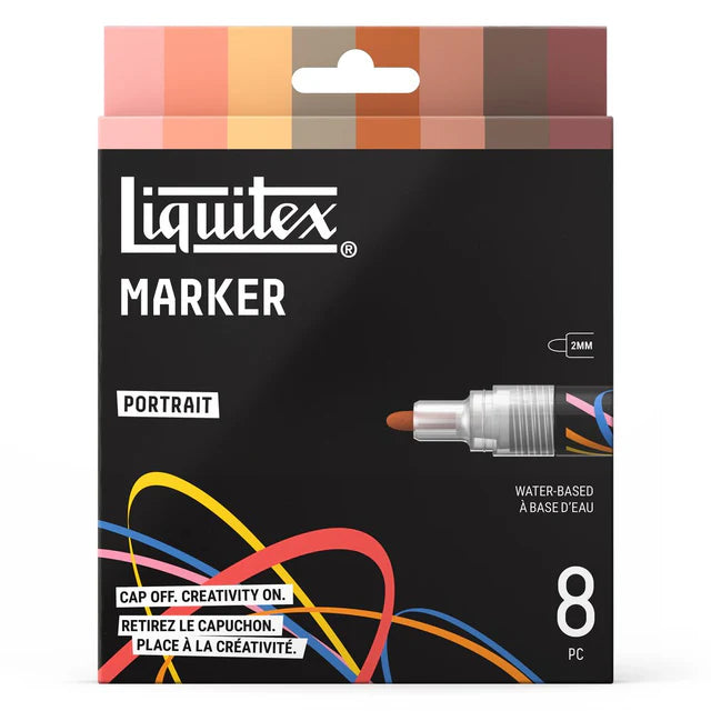 Liquitex Marker Set - Portrait (8 x 2mm)