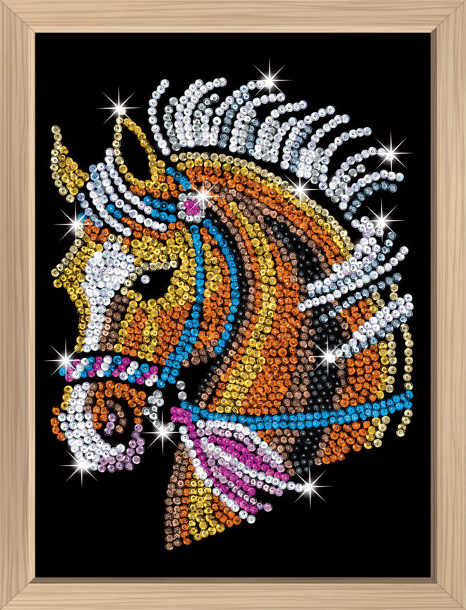 Sequin Art Blue Kit - Horse