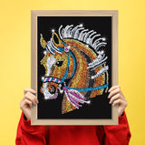 Sequin Art Blue Kit - Horse