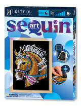 Sequin Art Blue Kit - Horse