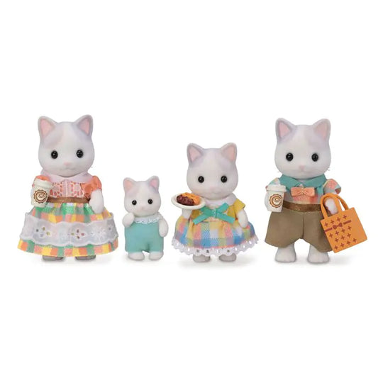 Sylvanian Families Latte Cat Family