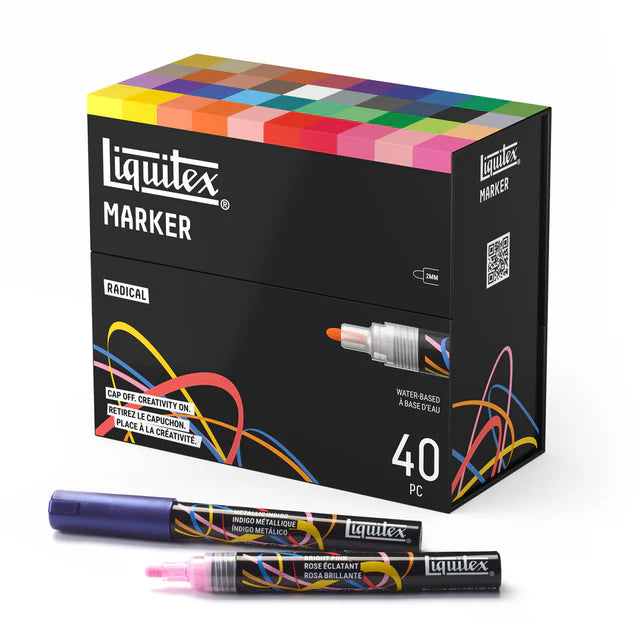 Liquitex Marker Set - Radical (40 x 2mm)