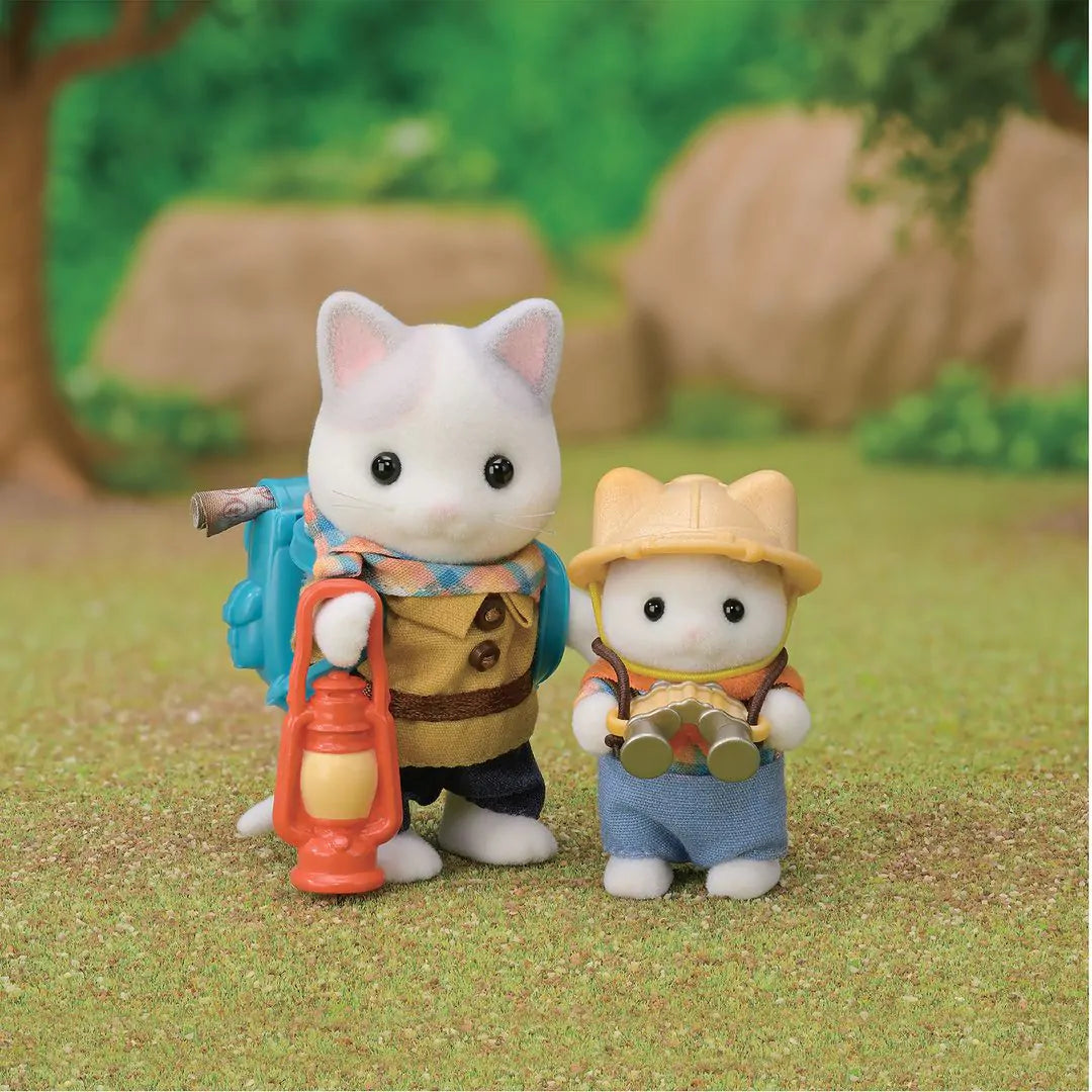 Sylvanian Families Exciting Exploration Set - Latte Cat Brother & Baby