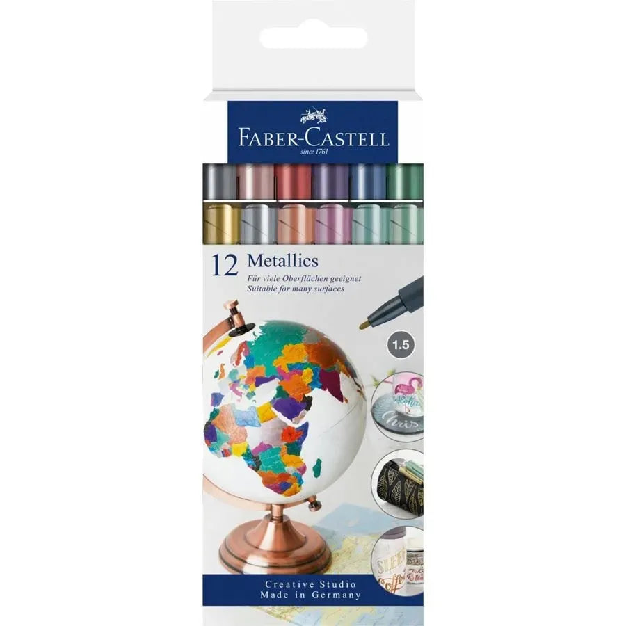 Faber-Castell Metallics Marker Box 12