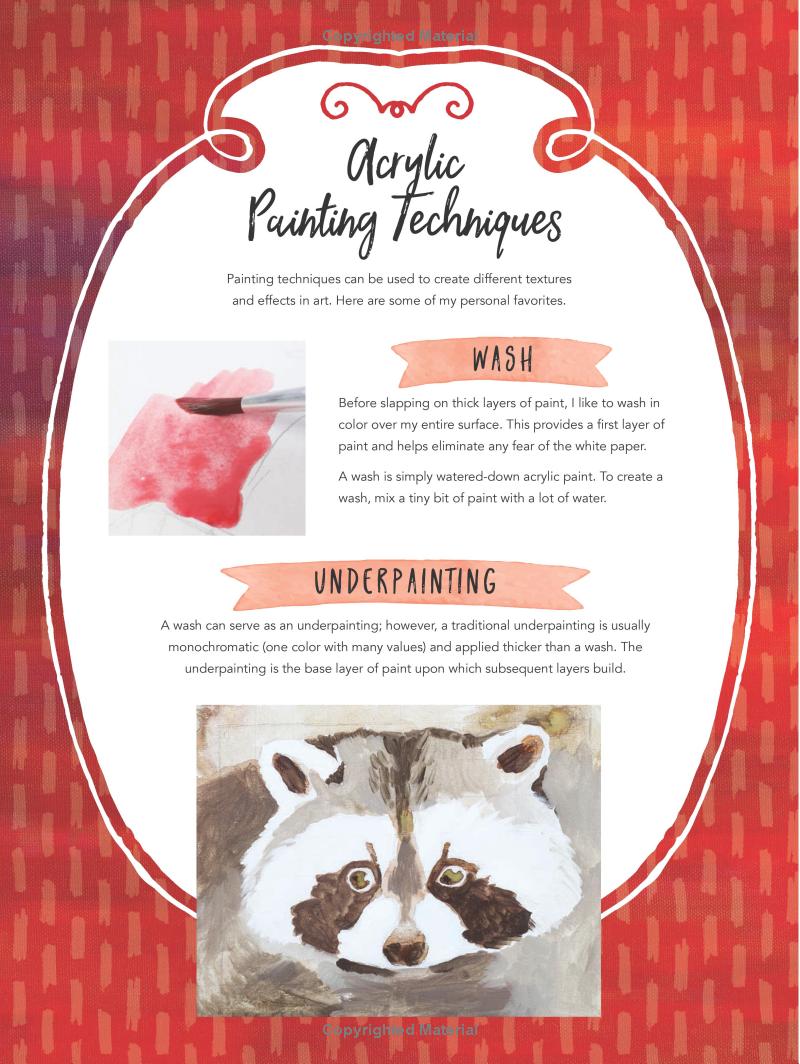Acrylic Animals Book