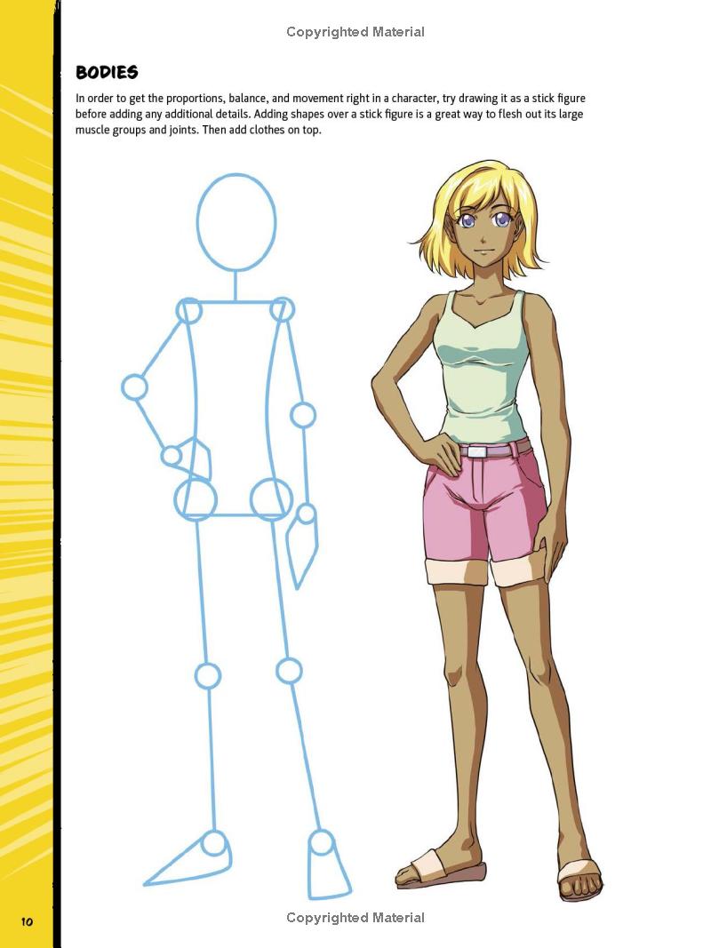 Drawing Manga Heroines & Heroes Book