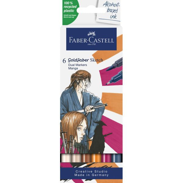 Faber-Castell Goldfaber Sketch Dual Markers - Manga (6 Piece)