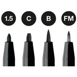 Faber-Castell Pitt Artist Pens India Ink - Black (4 Pack)
