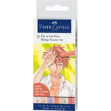 Faber Castell Pitt Pen Brush Manga Kaoiro (Set of 6)