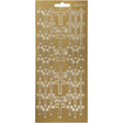 Stickers 10x23cm Sheet - Gold Cross