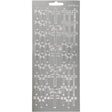 Stickers 10x23cm Sheet - Silver Cross