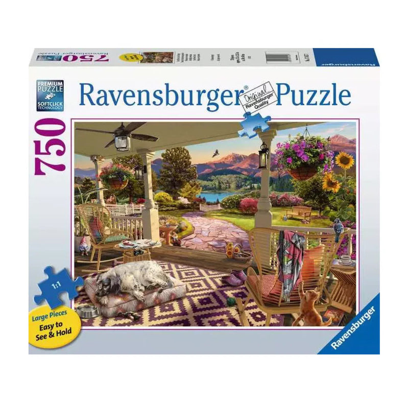 750 Piece Jigsaw Puzzle - Cozy Front Porch Views
