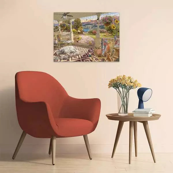 750 Piece Jigsaw Puzzle - Cozy Front Porch Views