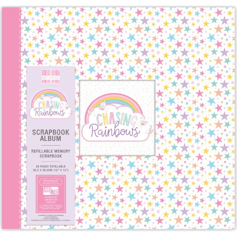 12x12 Scrapbook Album - Chasing Rainbows