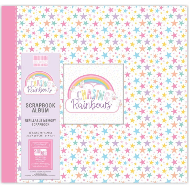 12x12 Scrapbook Album - Chasing Rainbows