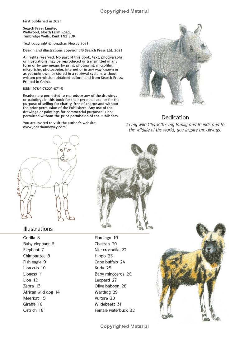 How to Draw: African Animals Book