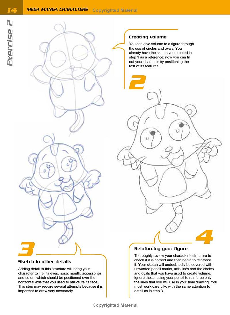 Mega Manga Characters Book
