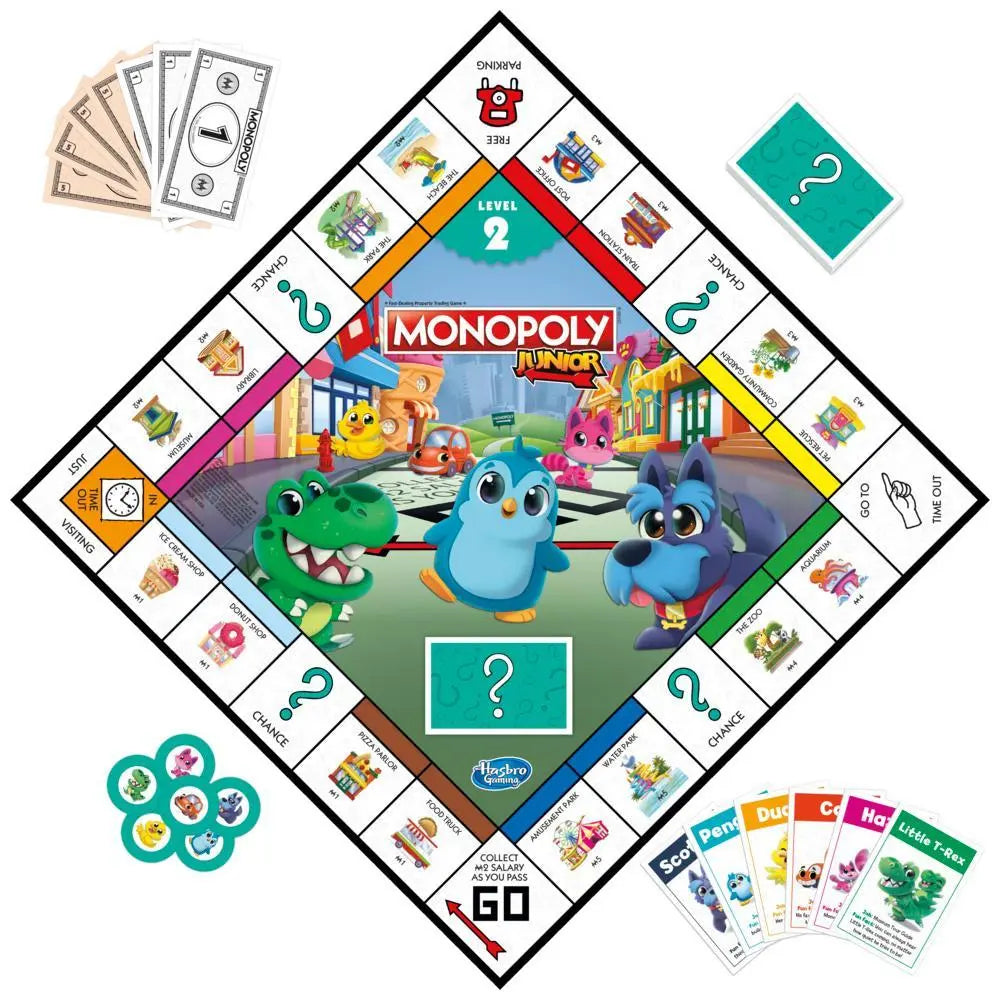 Monopoly Junior Board Game - 2 Games in 1