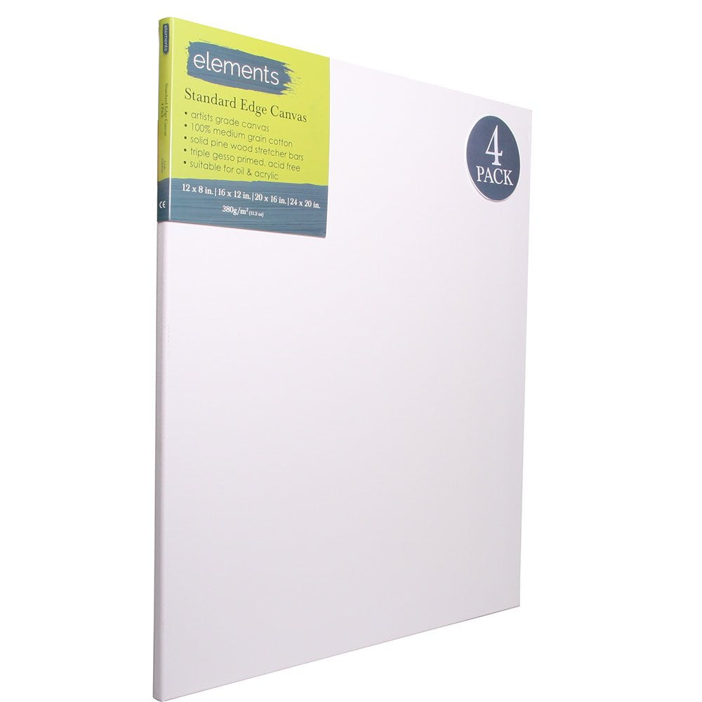 Elements Canvas Pack - 4 Pack of Assorted Sizes