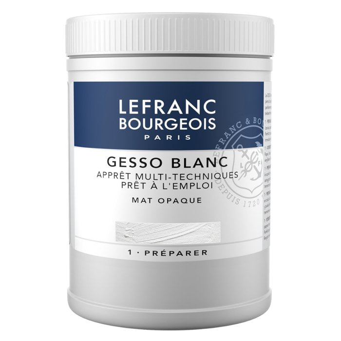 Lefranc Bourgeois Gesso Matt Opaque White 500ml