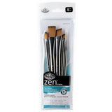 Zen 5 Piece Long Handle Stroke Brush Set