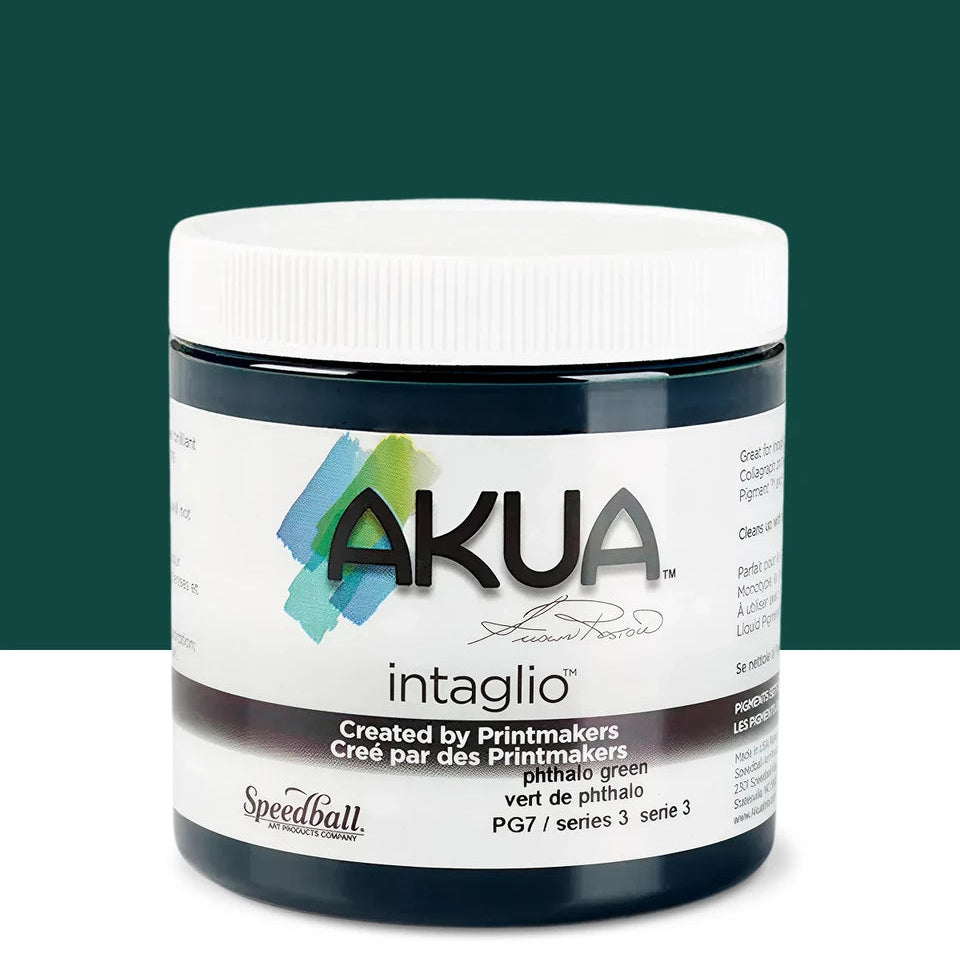 Speedball Akua Intaglio Inks 8oz - Phthalo Green S3