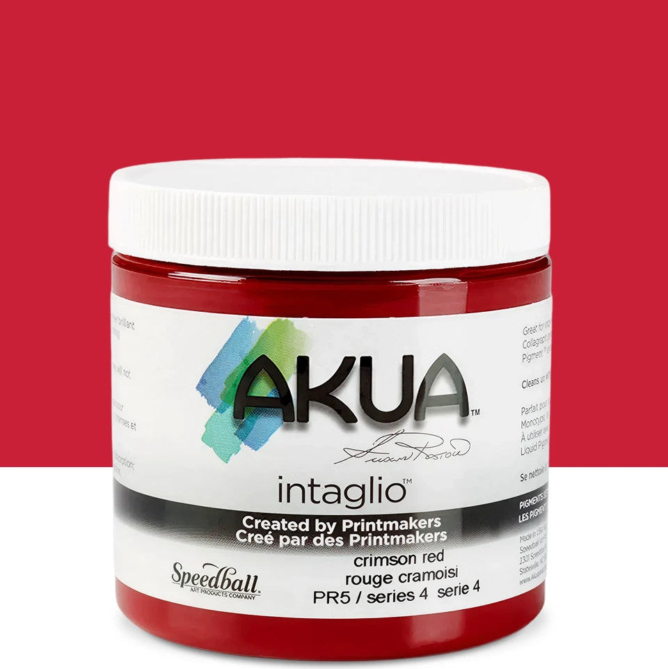 Speedball Akua Intaglio Inks 236ml/8oz - Crimson Red S4