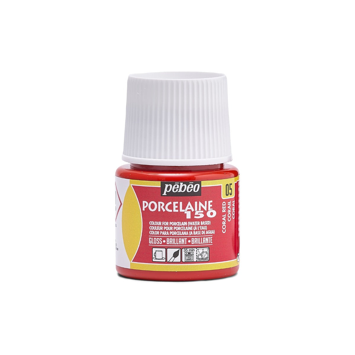 Porcelaine 150 Paint 45ml - Coral Red