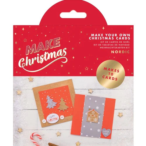Make Christmas Kit - Card Making Kit - Nordic - 10pk