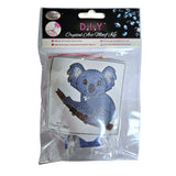 Crystal Art Sticker Motif 9x9cm - Koala Bear