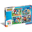 4 In 1 Jigsaw Puzzle - Sonic the Hedgehog
