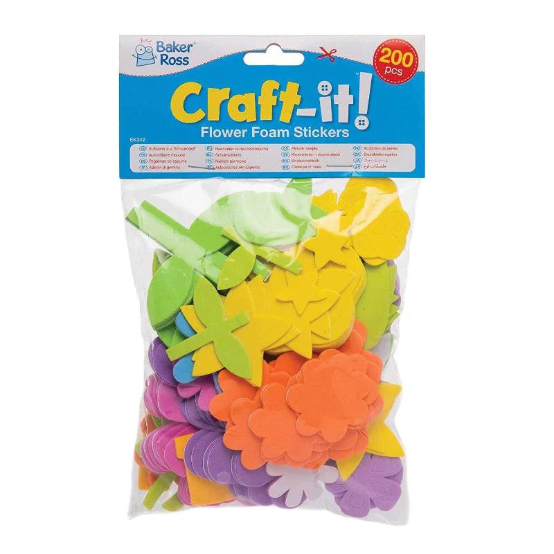 Flower Garden Foam Stickers Value Pack (Pack of 20