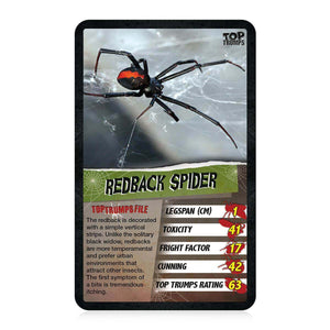 Spiders Top Trumps Card Game