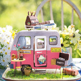 Rolife Happy Camper DGM04 DIY Miniature Camping Car Dollhouse Kit