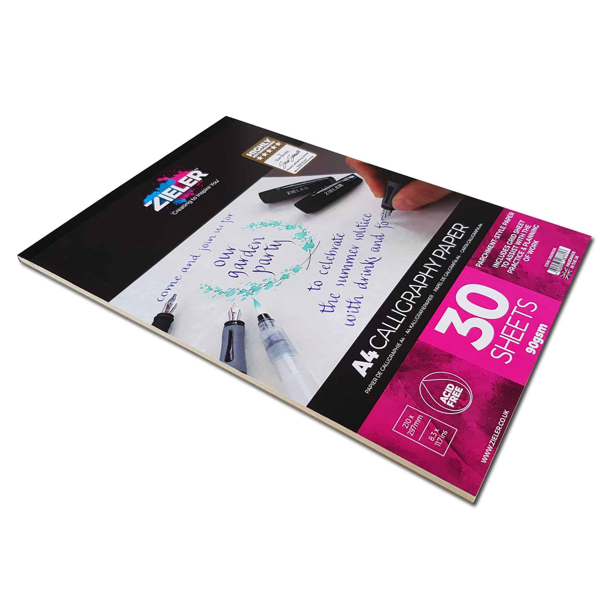 Zieler A4 Calligraphy Pad with Grid Sheet