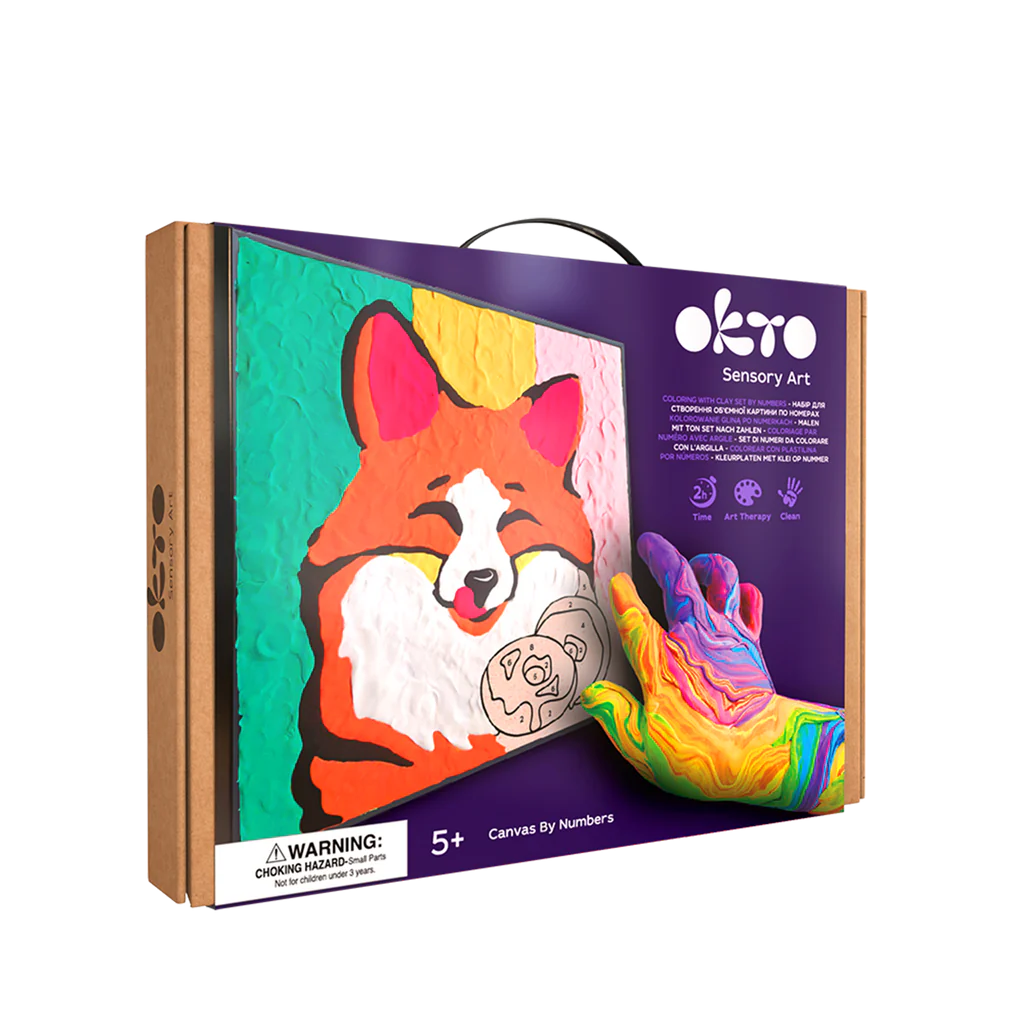 OKTO Fox Colouring with Clay Set