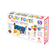 Box of Crazy Forts multicolor kit with colorful text and images on a white background