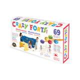 Box of Crazy Forts multicolor kit with colorful text and images on a white background