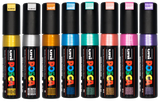 Posca PC-8K Marker Wallet Of 8 Metallic Colours