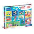 10 In 1 Peppa Pig Children's Jigsaw Puzzle Clementoni