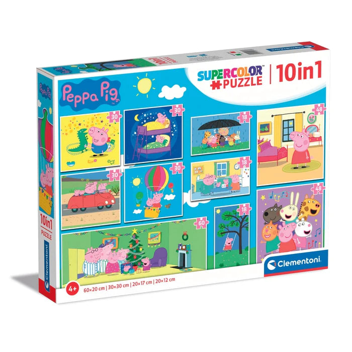 10 In 1 Peppa Pig Children's Jigsaw Puzzle Clementoni