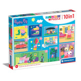 10 In 1 Peppa Pig Children's Jigsaw Puzzle Clementoni
