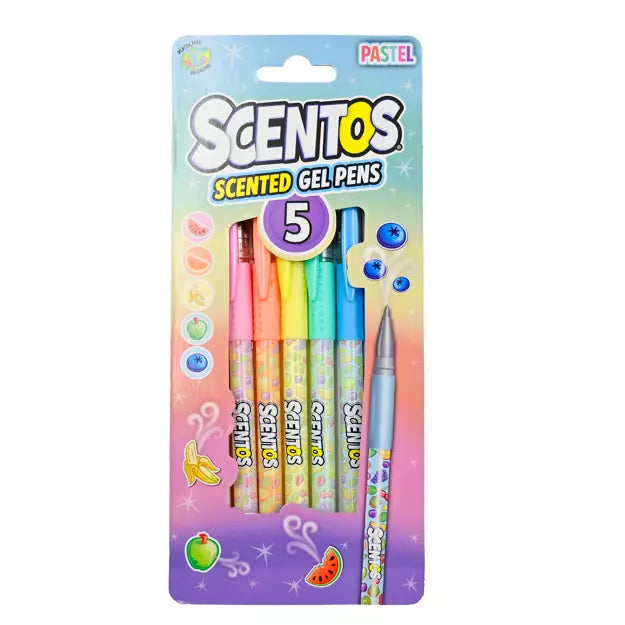 Scentos Scented Gel Pens Assortment (5 Pack)
