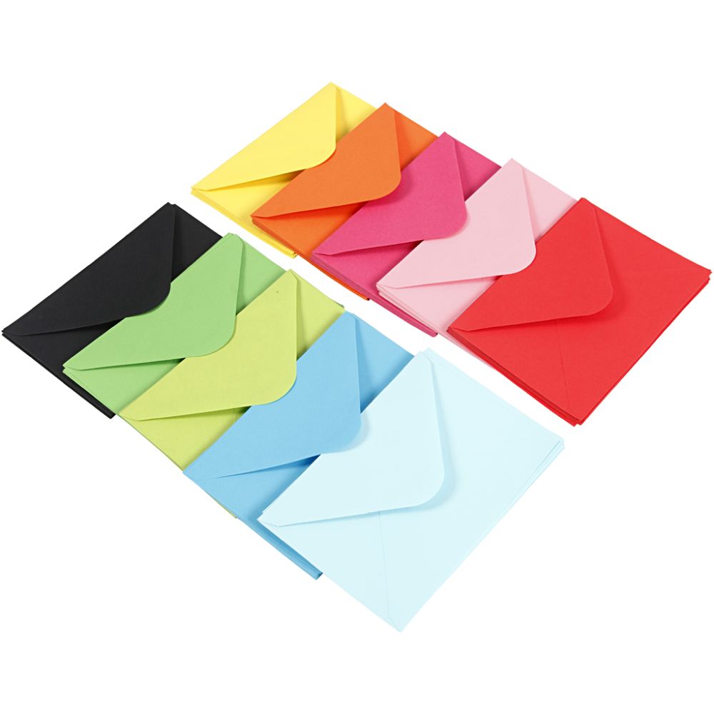 Coloured Envelopes C6 11.5x16 cm 80g (100 Set)
