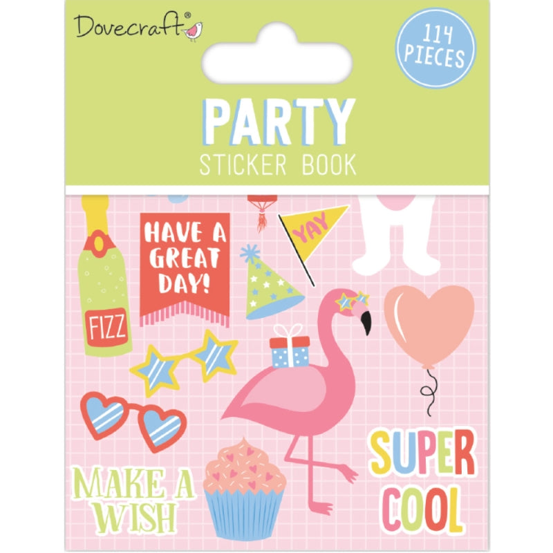 Sticker Fun Party Book Dovecraft Sticker Book - Party (114 Pcs) – Art & Hobby