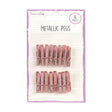 Dovecraft Metallic Pegs - Rose Gold (16 Pack)
