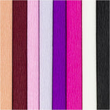 Crepe Paper 25x60cm - Purple/Pink Harmony (8 Sheets)