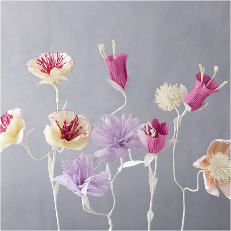 Crepe Paper 25x60cm - Purple/Pink Harmony (8 Sheets)