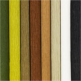 Crepe Paper 25x60cm - Natural Colours (8 Sheets)